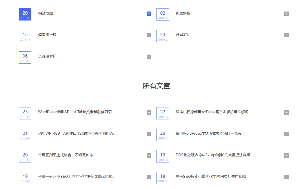 抛弃网站地图插件，代码实现WordPress网站html地图